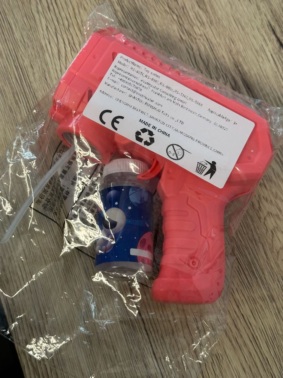 Pistolet à bulles Rose